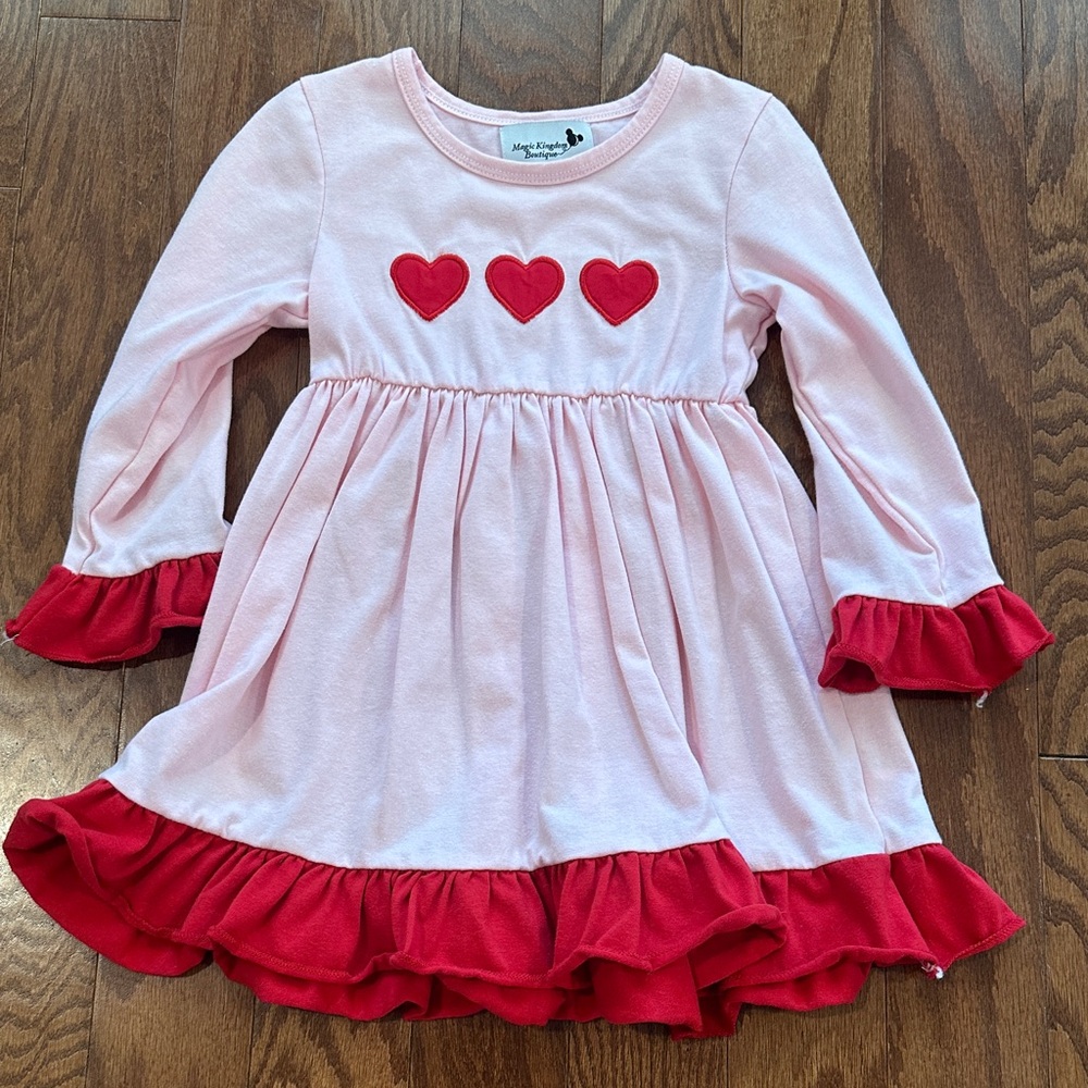 Magic Kingdom Boutique Valentine’s Day dress. EUC. Worn once. Size 3T.